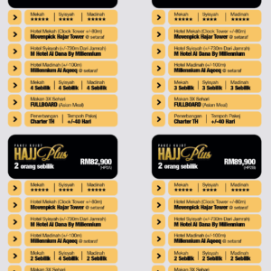 PAKEJ HAJI PLUS BEREMPAT HARGA ASAL