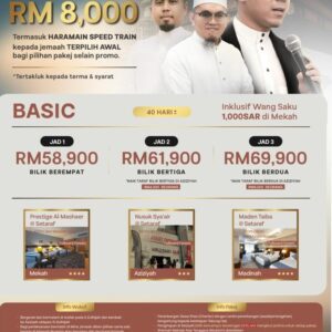PAKEJ HAJI BASIC (HARGA ASAL) - BEREMPAT